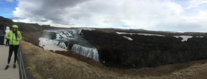 Gulfoss falls, the largest falls in Europe.
