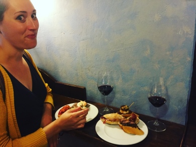 Felice gets excited about Pintxos.