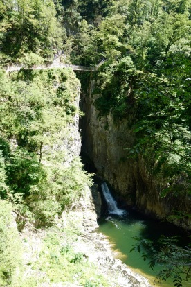 Outside of Skocjan. This is the river that flows through the cave