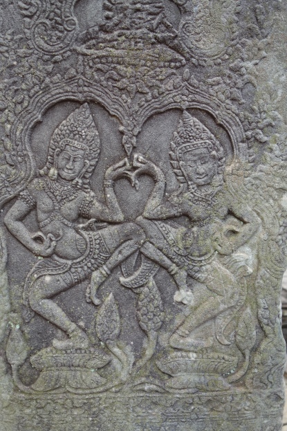 These are Apsaras - heavenly nymphs.